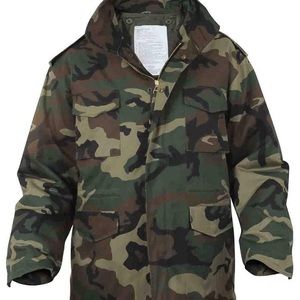 New ROTHCO M-65 Woodland Field Jacket with liner